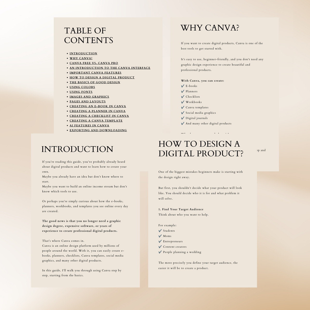 Digital product using Canva