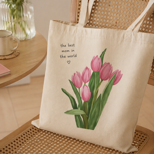 Anyáknapi kollekció - Kézzel festett vászontáska