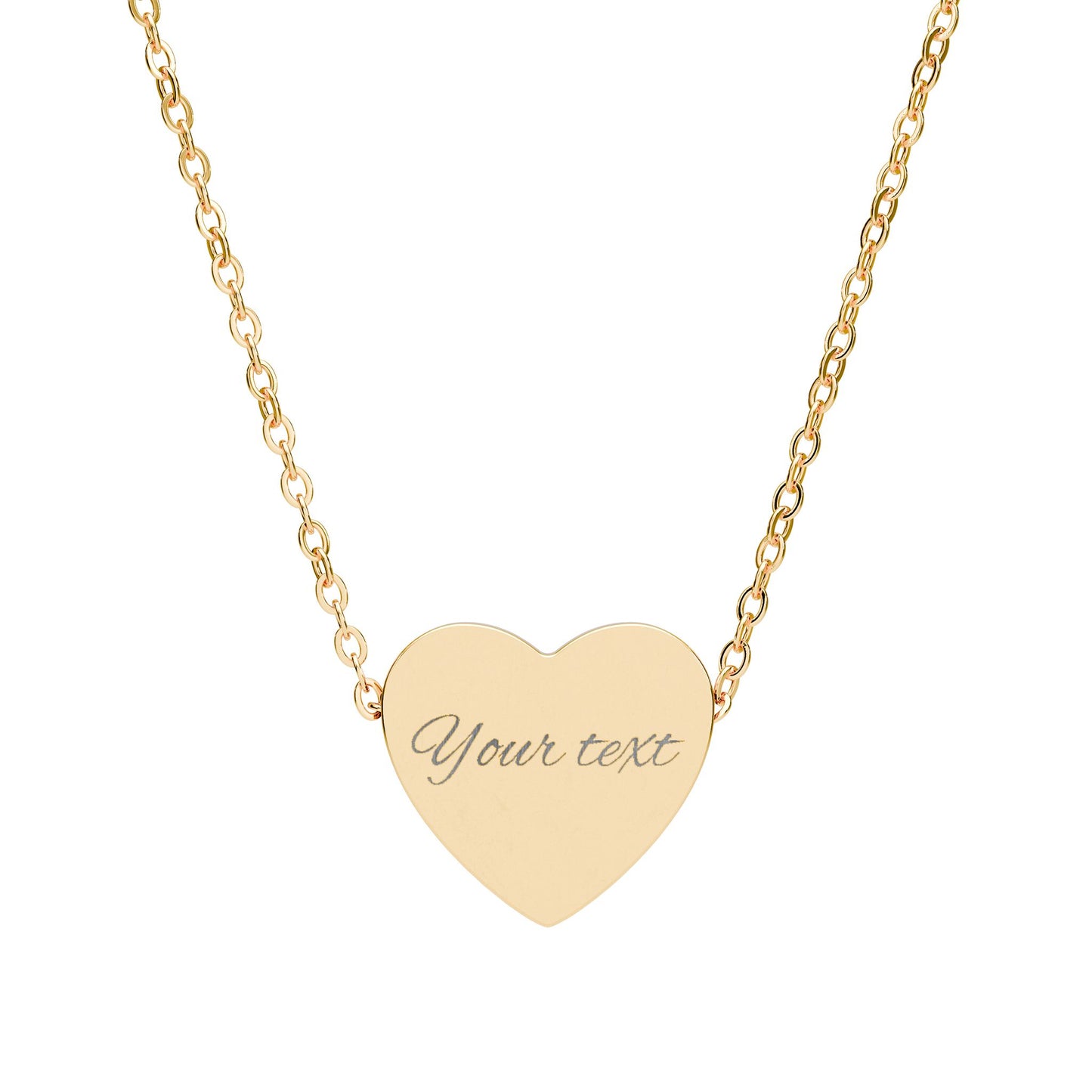 Love Collection – Engravable Heart Necklace