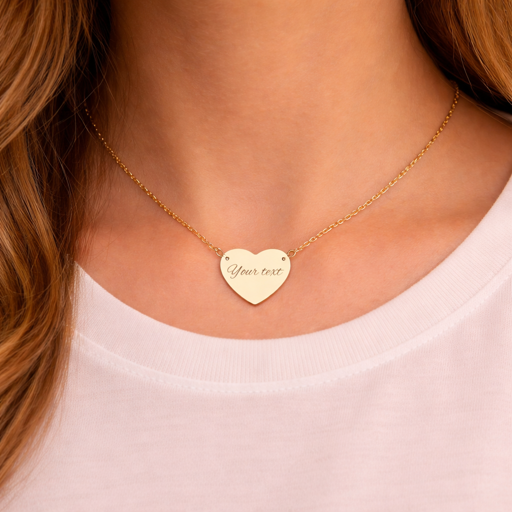 Love Collection – Engravable Heart Necklace
