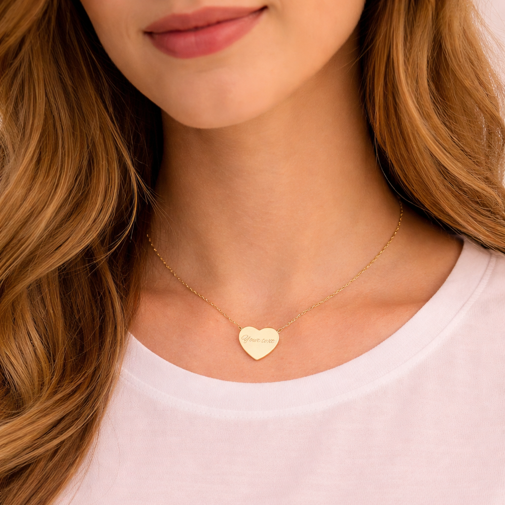 Love Collection – Engravable Heart Necklace