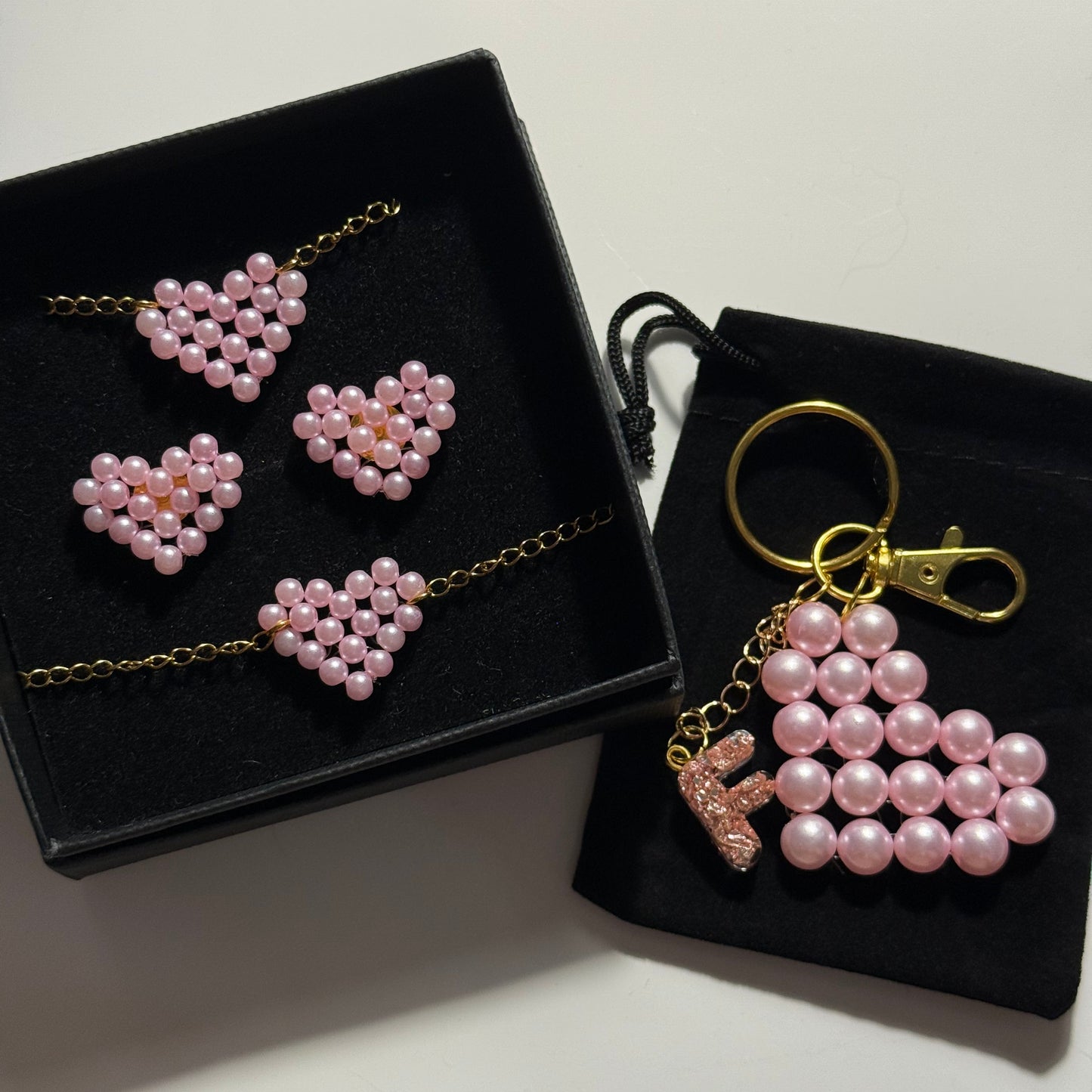 Love Kollekció - Szívecskés ékszer szett & Kulcstartó