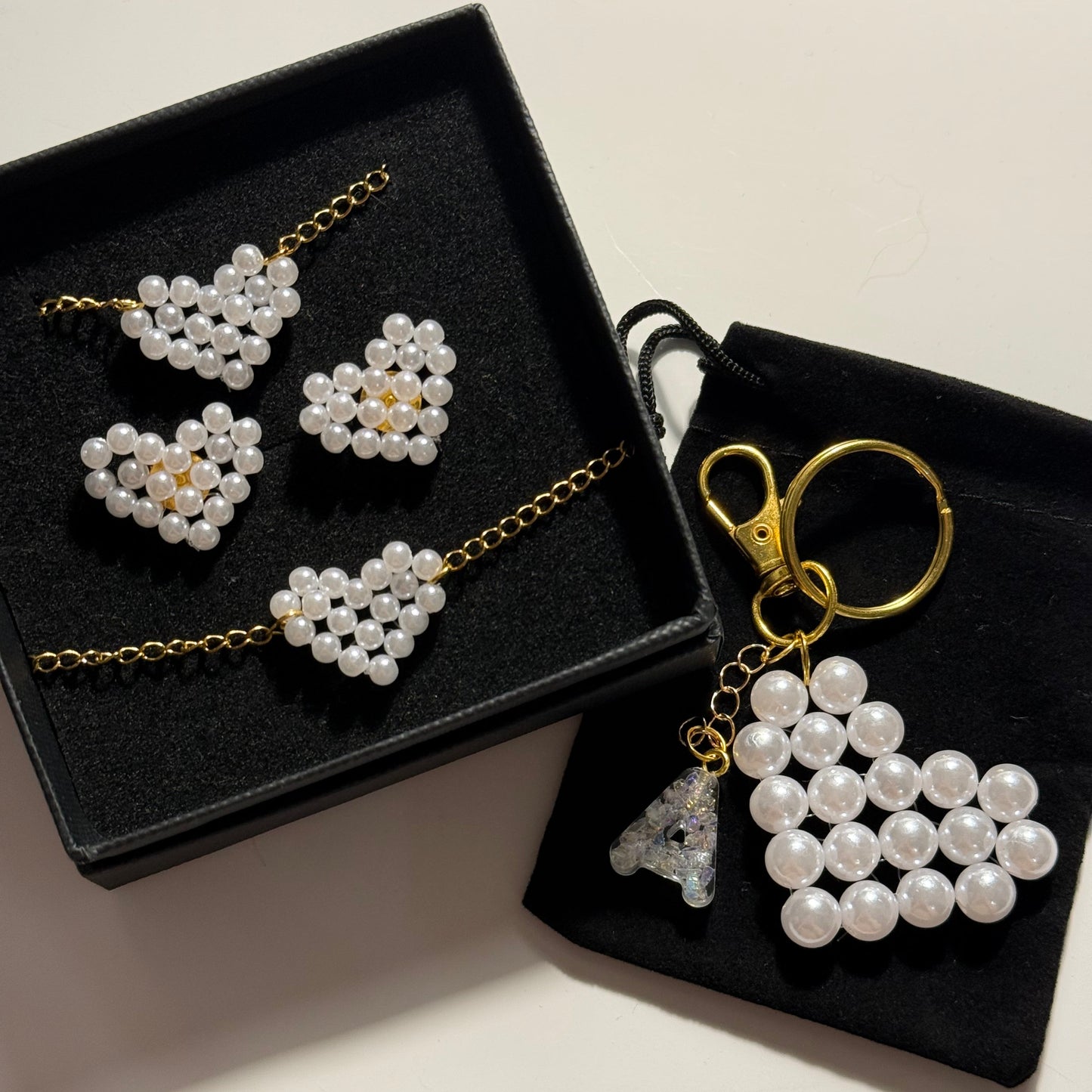 Love Kollekció - Szívecskés ékszer szett & Kulcstartó