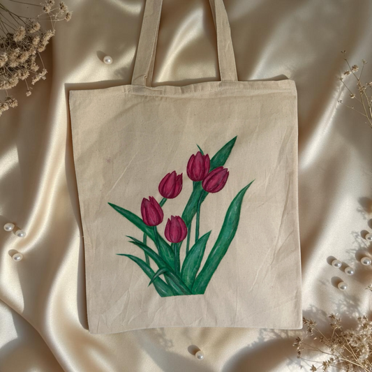 Spring kollekció - Kézzel festett vászontáska